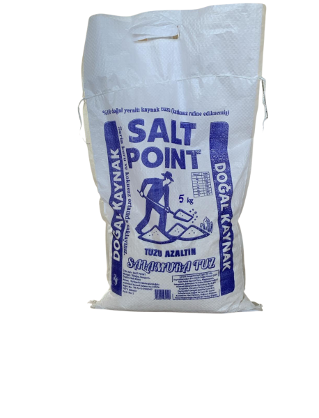"Salt Point 5 Kg Doğal Yer Altı Kaynak Salamura Çuval Tuzu"